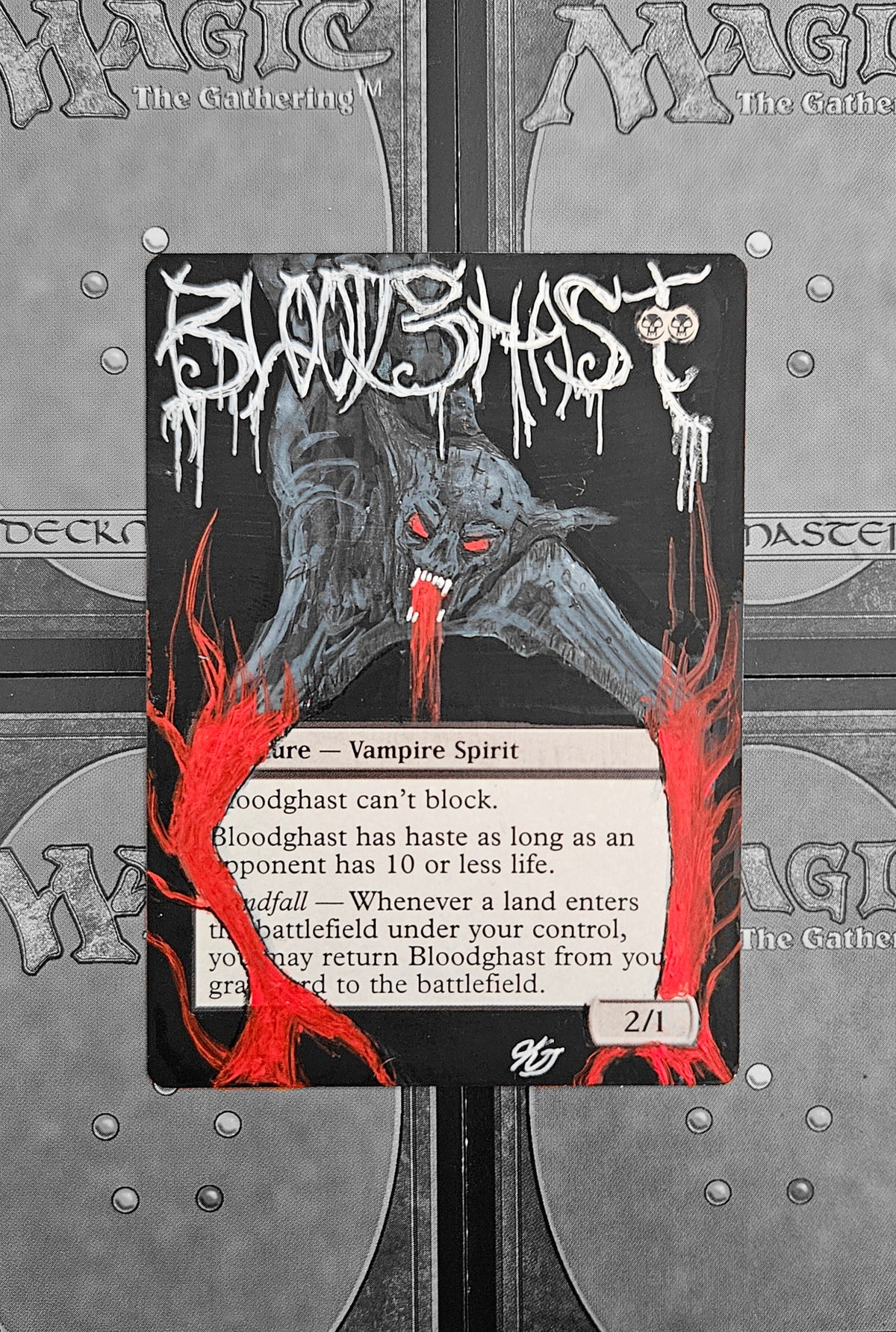 Bloodghast MTG Card Alter