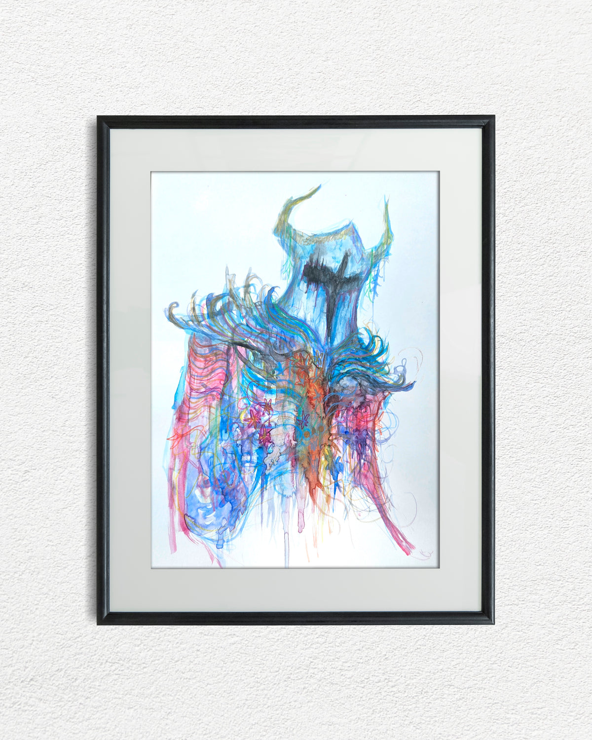 Dark Armor Original 9x12 Watercolor