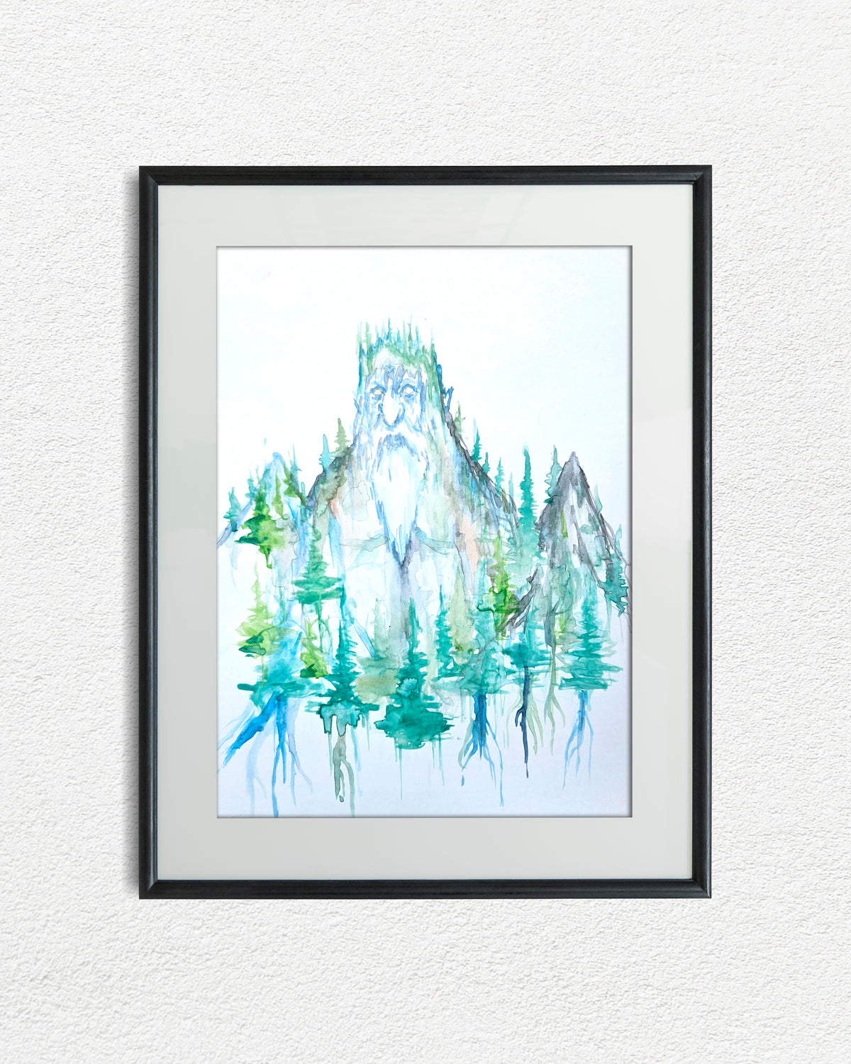 Mountain Troll Original Watercolor