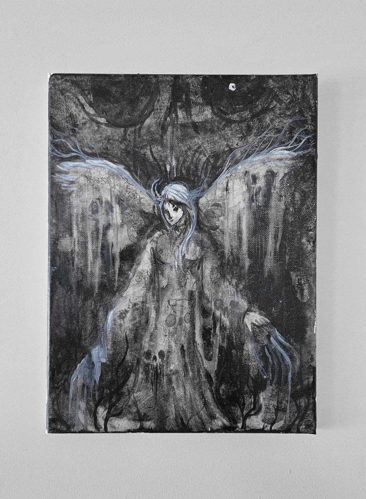 CEMETARY STATUE (Original Painting)